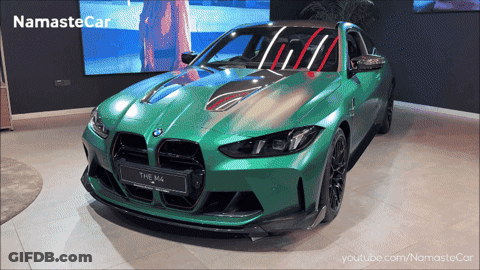 Green BMW On YouTube Channel GIF