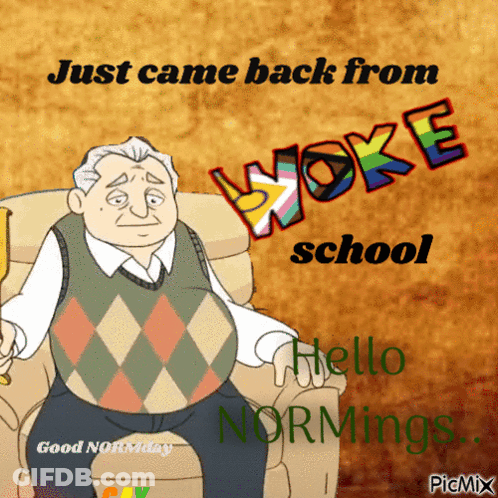 Green Brick Wall Man Says Utter Woke Nonsense GIF