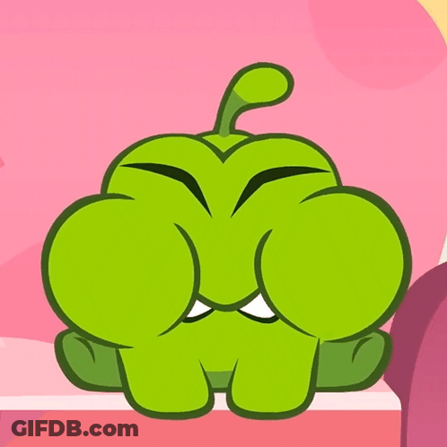 Green Cartoon Character Angry Face GIF