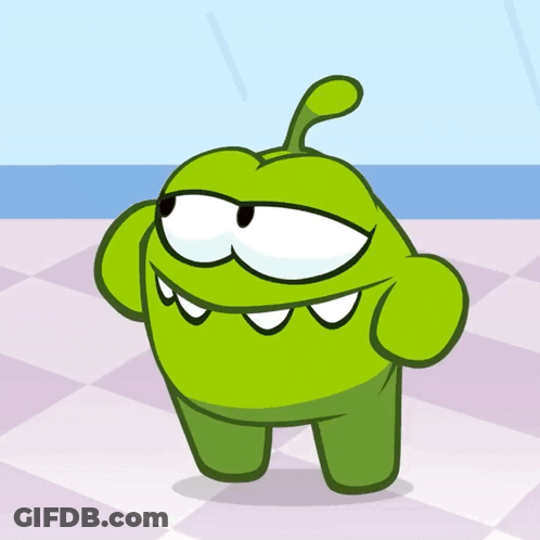 Green Cartoon Character Big Smile GIF