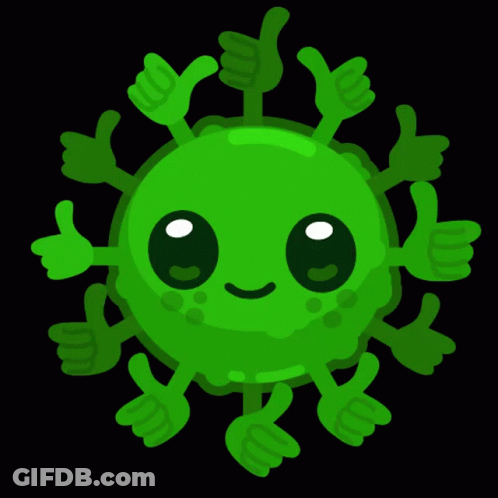Green Cartoon Character Giving Thumbs Up GIF