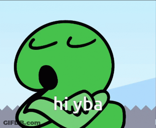 Green Cartoon Character Hiyba GIF