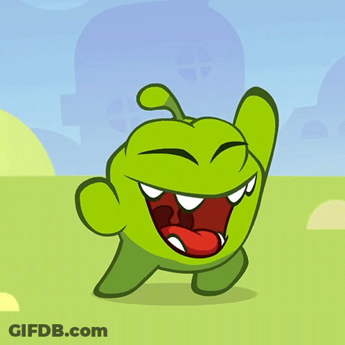 Green Cartoon Character Laughing GIF