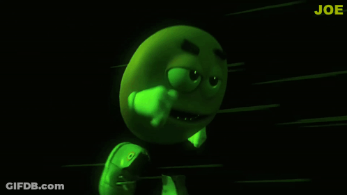 Green Cartoon Character Saying Joe GIF