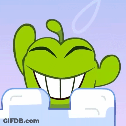 Green Cartoon Character Smiling Thumbs Up GIF