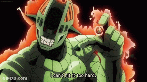 Green Cartoon Says I Can't Hit It Too Hard GIF