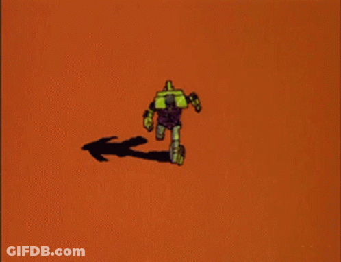 Green Cartoon Truck With Purple Arm GIF