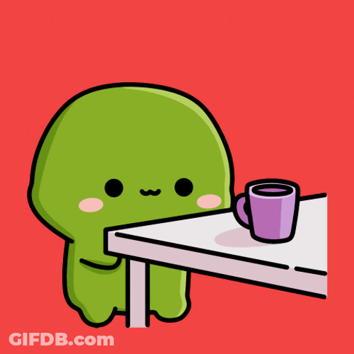 Green Chibi Character Throwing Tantrums GIF