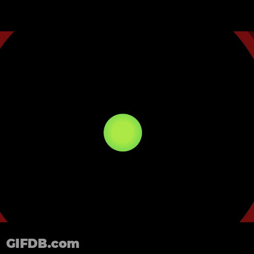 Green Circle In Middle Of Circle GIF