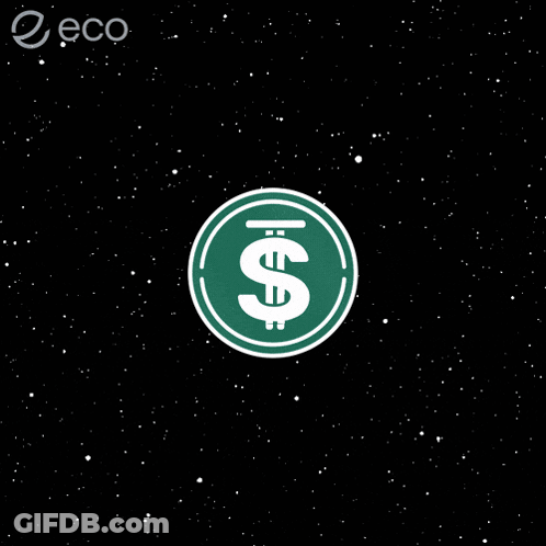 Green Circle With Dollar Sign GIF