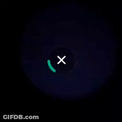 Green Circle With White X GIF