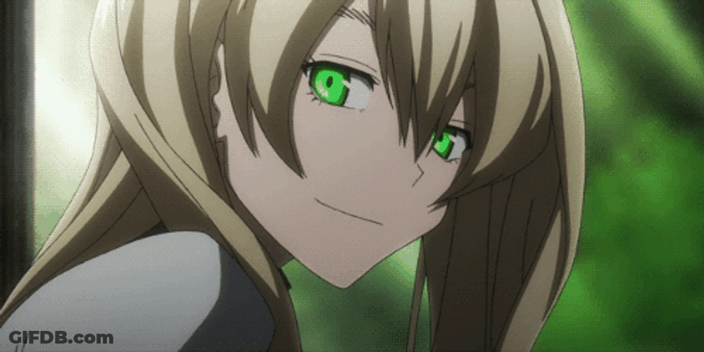 Green Crazy Eyes Anime GIF