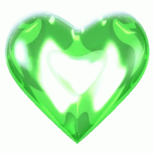 Green Crystal Heart GIF