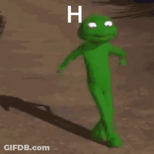 Green Dancing Alien GIF