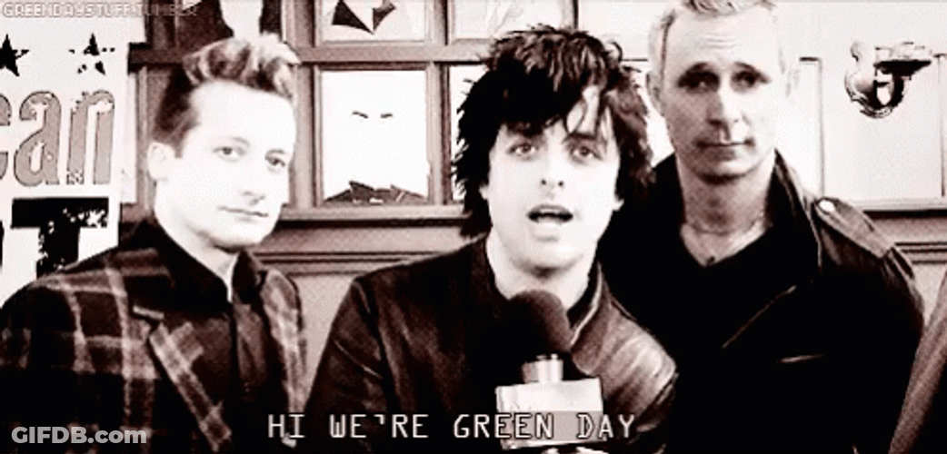 Green Day Band Introduction GIF