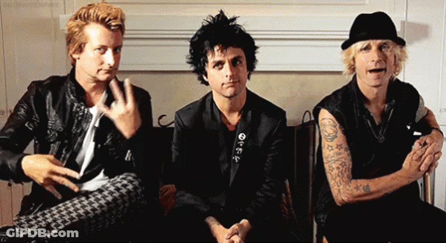 Green Day Band Members GIF