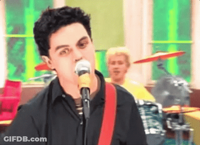 Green Day Basket Case Music Video GIF