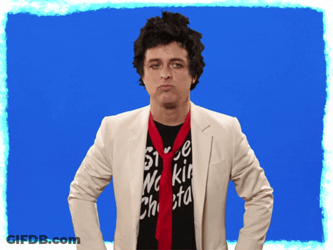 Green Day Billie Joe Disappointed GIF