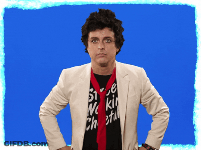 Green Day Billie Joe Eye Roll GIF