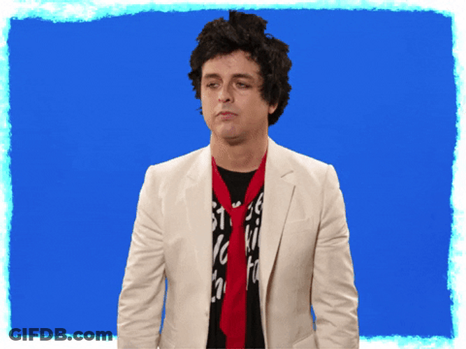 Green Day Billie Joe Face Palm GIF