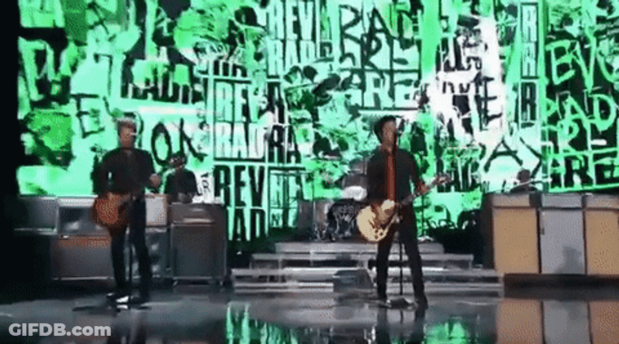 Green Day Billie Joe Singing GIF