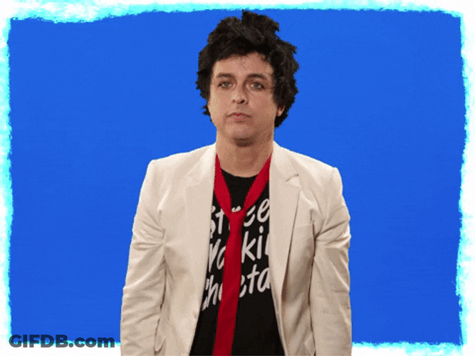Green Day Billie Joe Wow Reaction GIF