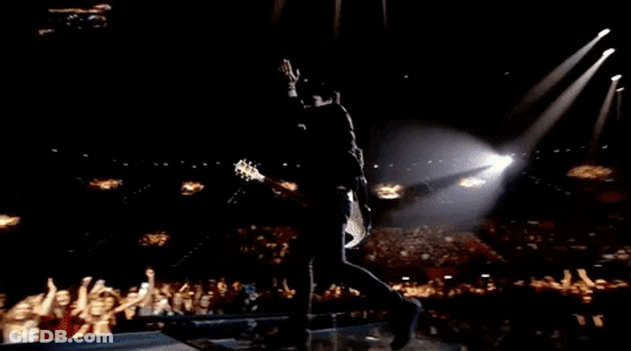 Green Day Cheering Fans GIF