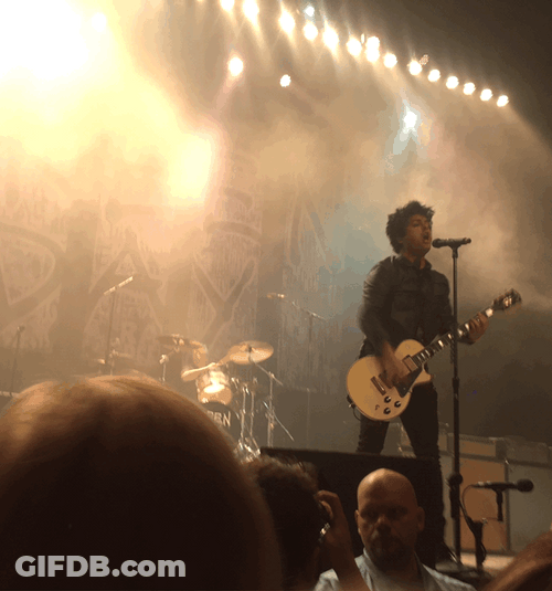 Green Day Concert Billie Joe GIF