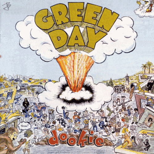 Green Day Dookie Album Cover GIF