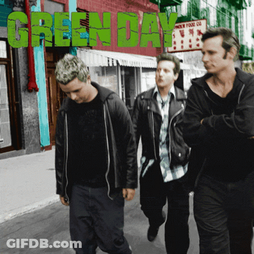 Green Day Members Warning GIF