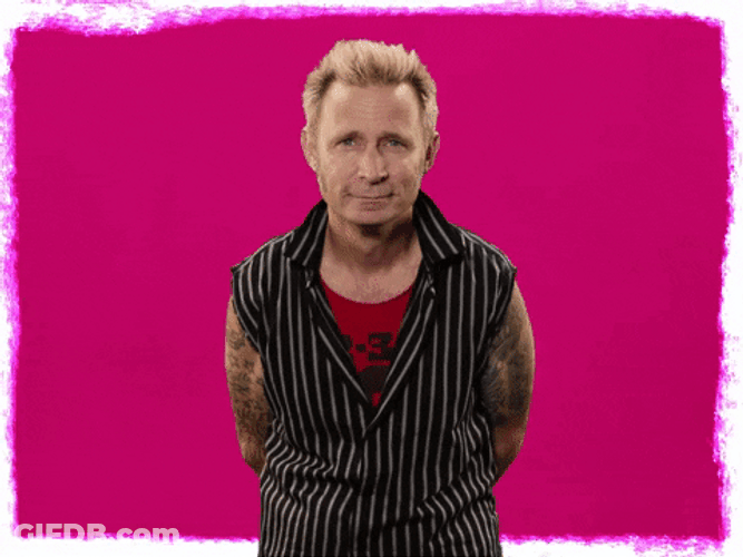 Green Day Mike Dirnt Laughing GIF