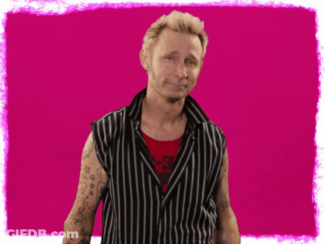 Green Day Mike Dirnt Point Finger GIF