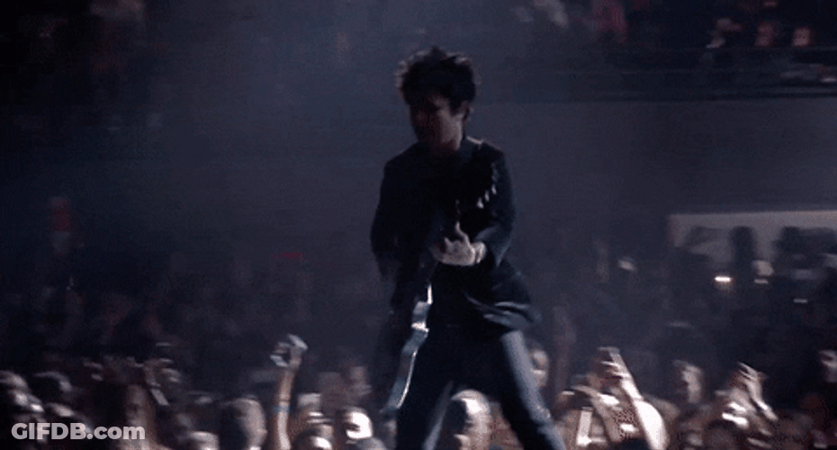 Green Day Solo Guitar Performance GIF