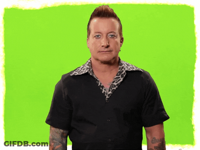 Green Day Tré Cool Nodding Yes GIF