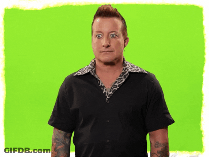 Green Day Tré Cool Shake GIF