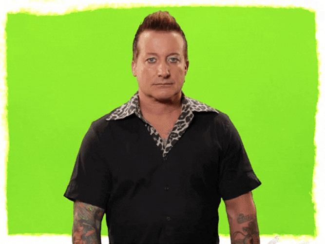 Green Day Tré Cool Thumbs Up GIF