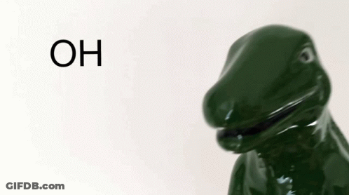 Green Dinosaur Saying You're Amazing Too GIF