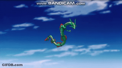 Green Dragon Flying With Bandicam Watermark GIF