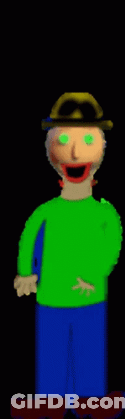 Green Eyes Baldi GIF
