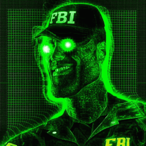 Green FBI Sigma Face Meme GIF