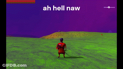 Green Field Saying Ah Hell Naw GIF