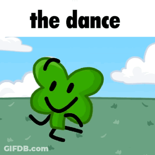 Green Flower Smiley Face The Dance GIF