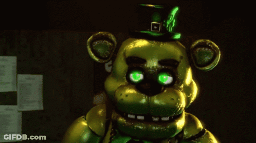 Green Freddy Fuzbear Shamrock GIF