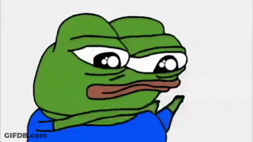 Green Frog In Blue Shirt Blowing Kiss With Pink Hearts GIF