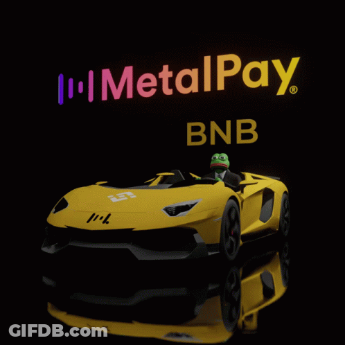 Green Frog In Suit And Tie Driving Car With BNB GIF