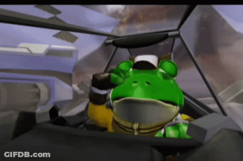Green Frog In White Hat Sitting GIF