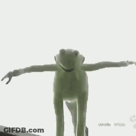 Green Frog Sitting On Wall GIF