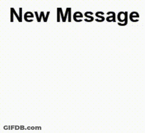 Green Frog With Blue Scarf Saying New Message GIF