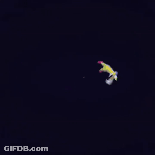 Green Frog With Purple Eyes And Pink Cheeks Holding Hands Behind Head GIF
