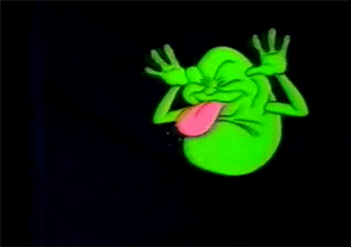 Green Ghostbuster Tease GIF
